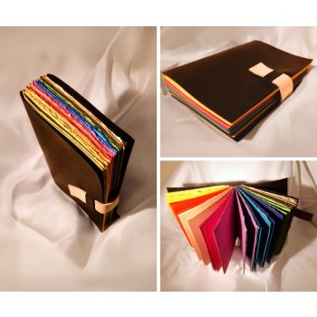 Szivárványos füzet - fekete